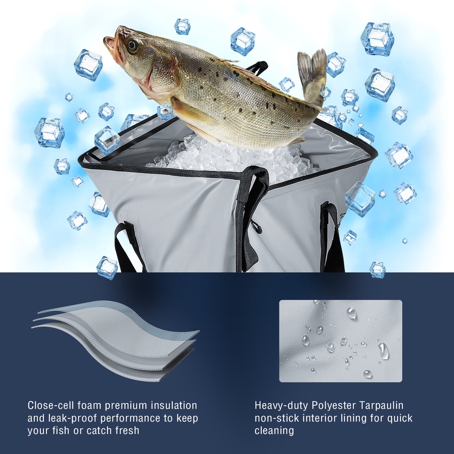 20x18in Fish Cooler Bag For Fish Bait