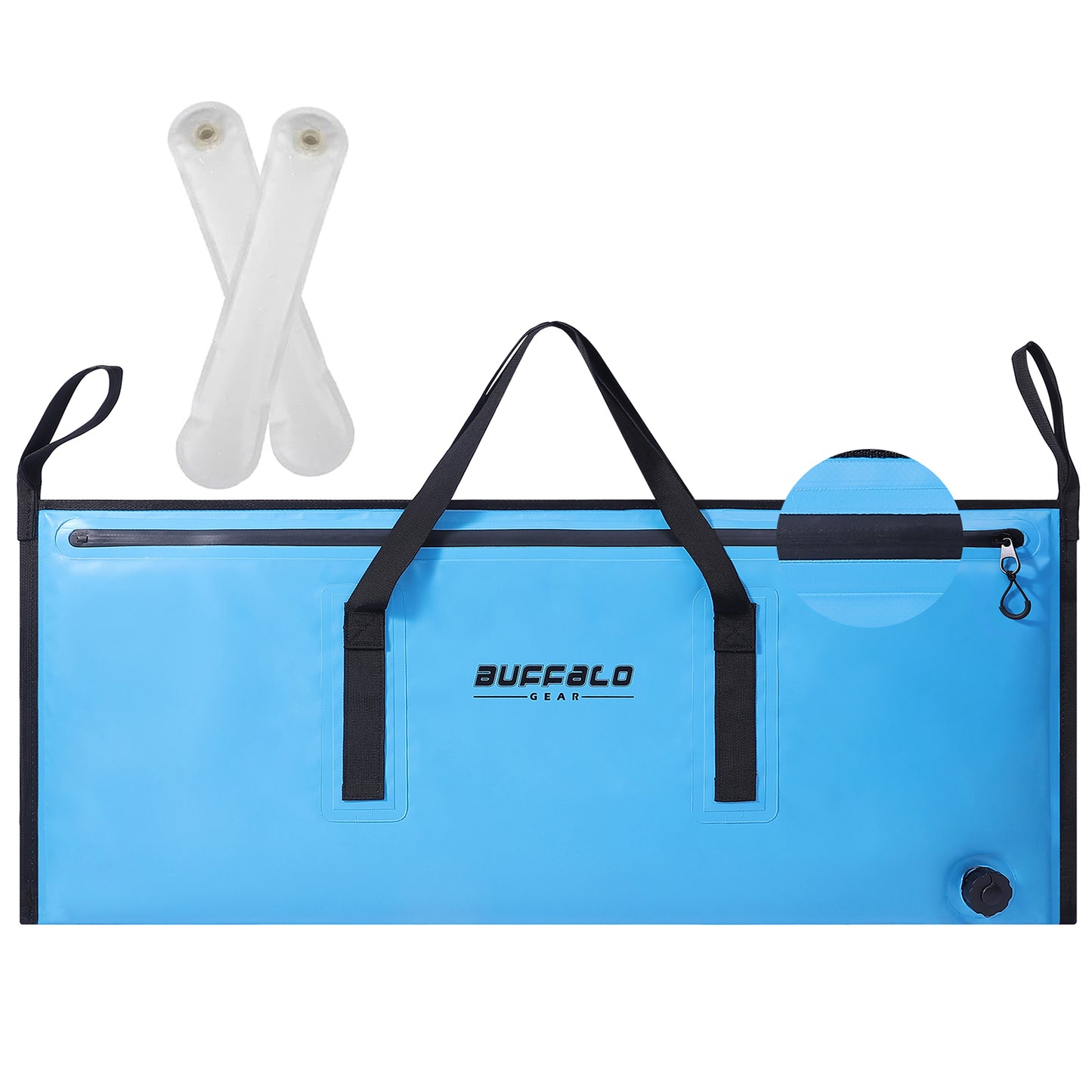 40x18'' Leakproof Fish Cooler Bag With Waterproof Zipper - Buffalo Gear
