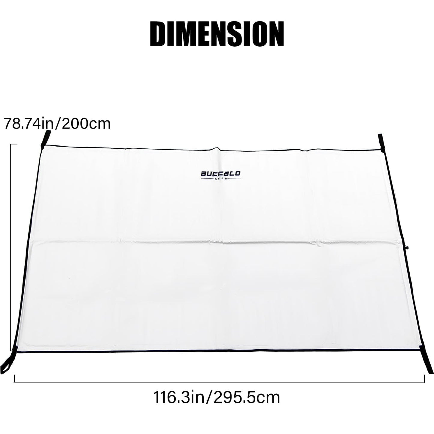 116×39'' Collapsible Fish Kill Blanket for Large fish, Billfish - Buffalo Gear