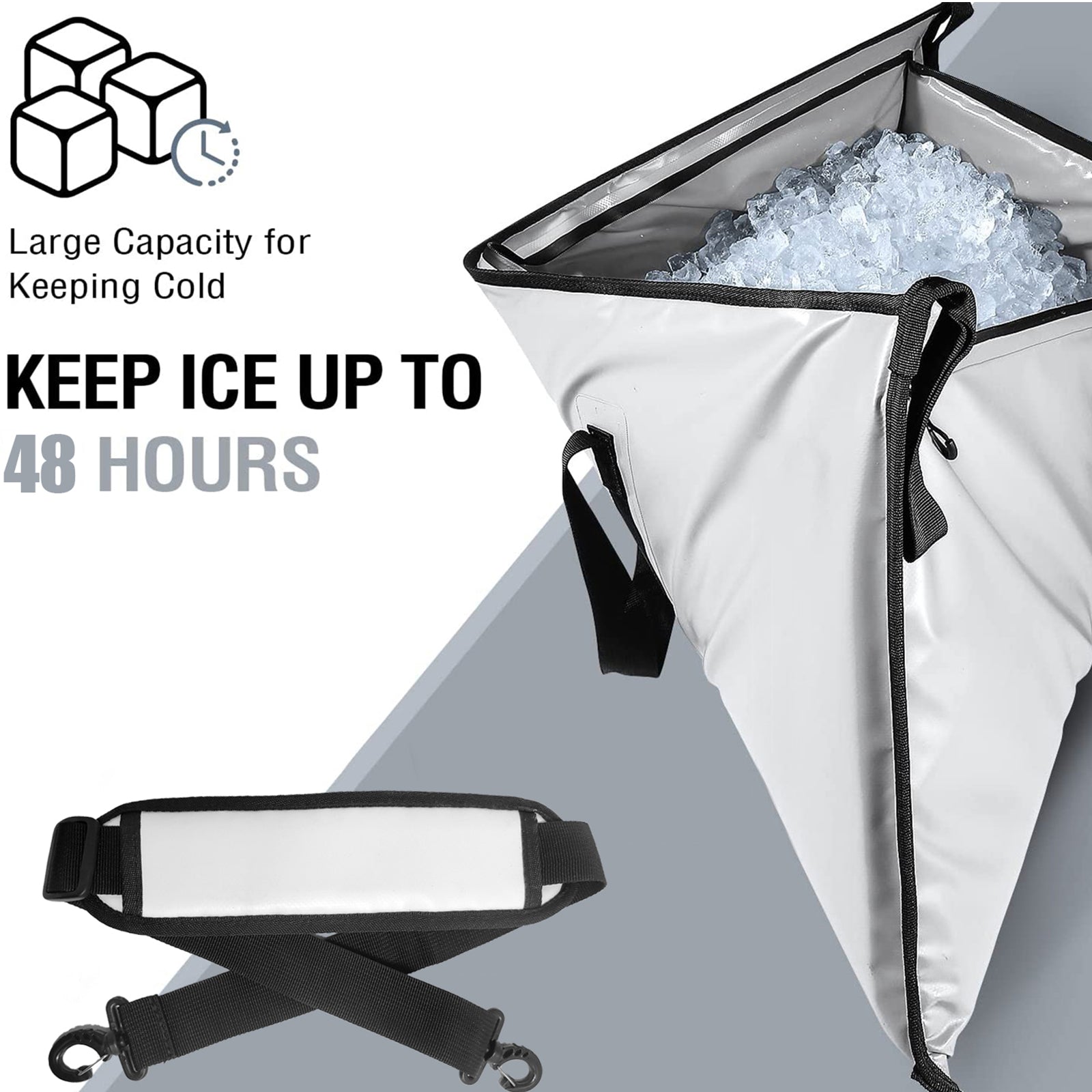 48x18'' Leakproof Fish Cooler Bag With Waterproof Zipper - Buffalo Gear