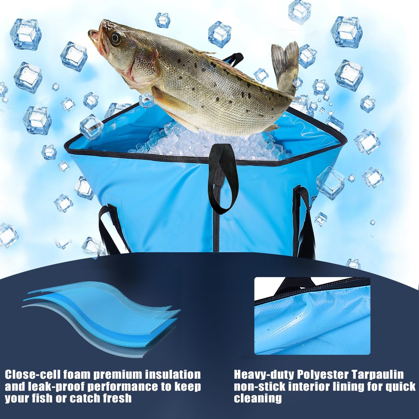 40x18'' Insulated Fish Cooler Bag - Buffalo Gear