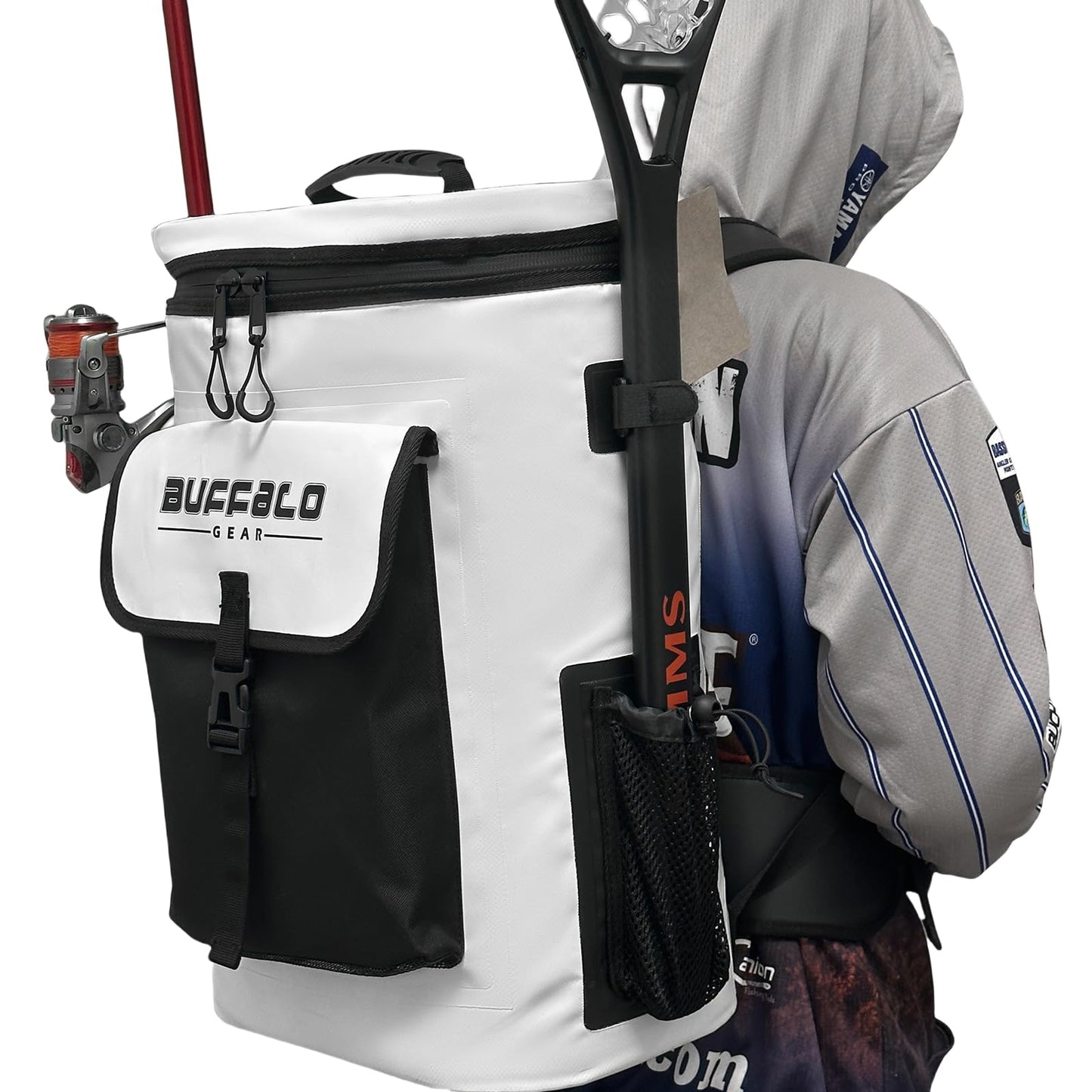 buffalo-gear-insulated-fish-cooler-backpack-30l-side-white