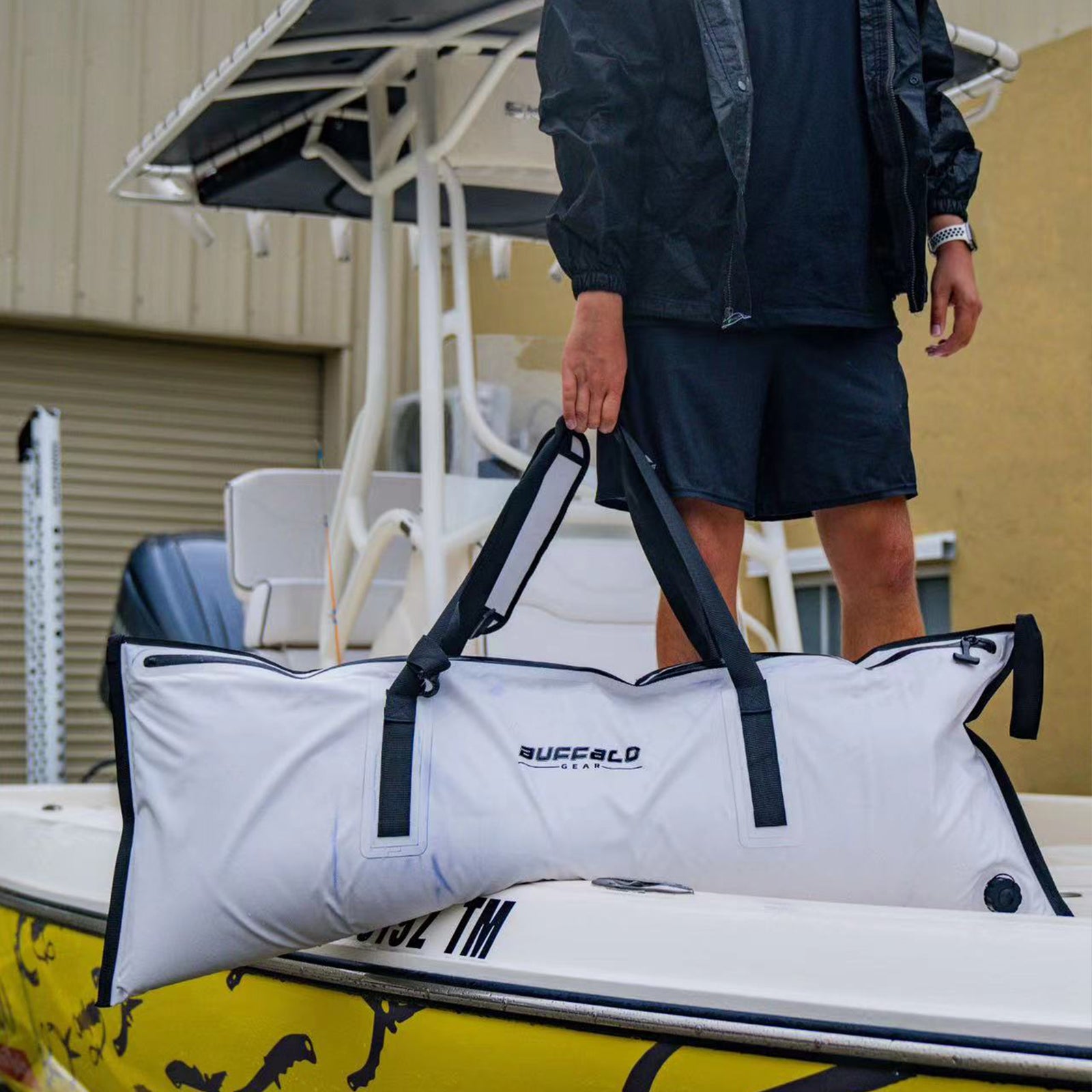 48x18'' Leakproof Fish Cooler Bag With Waterproof Zipper - Buffalo Gear