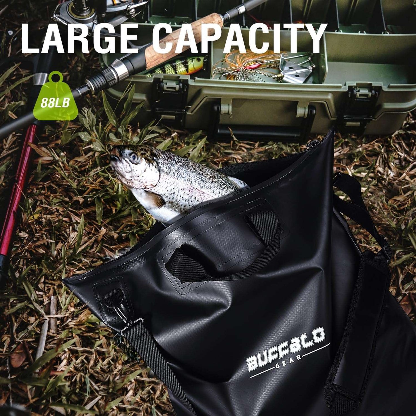 25'' Fish Tournament Weigh in Bag with Separate Mesh Insert - Buffalo Gear