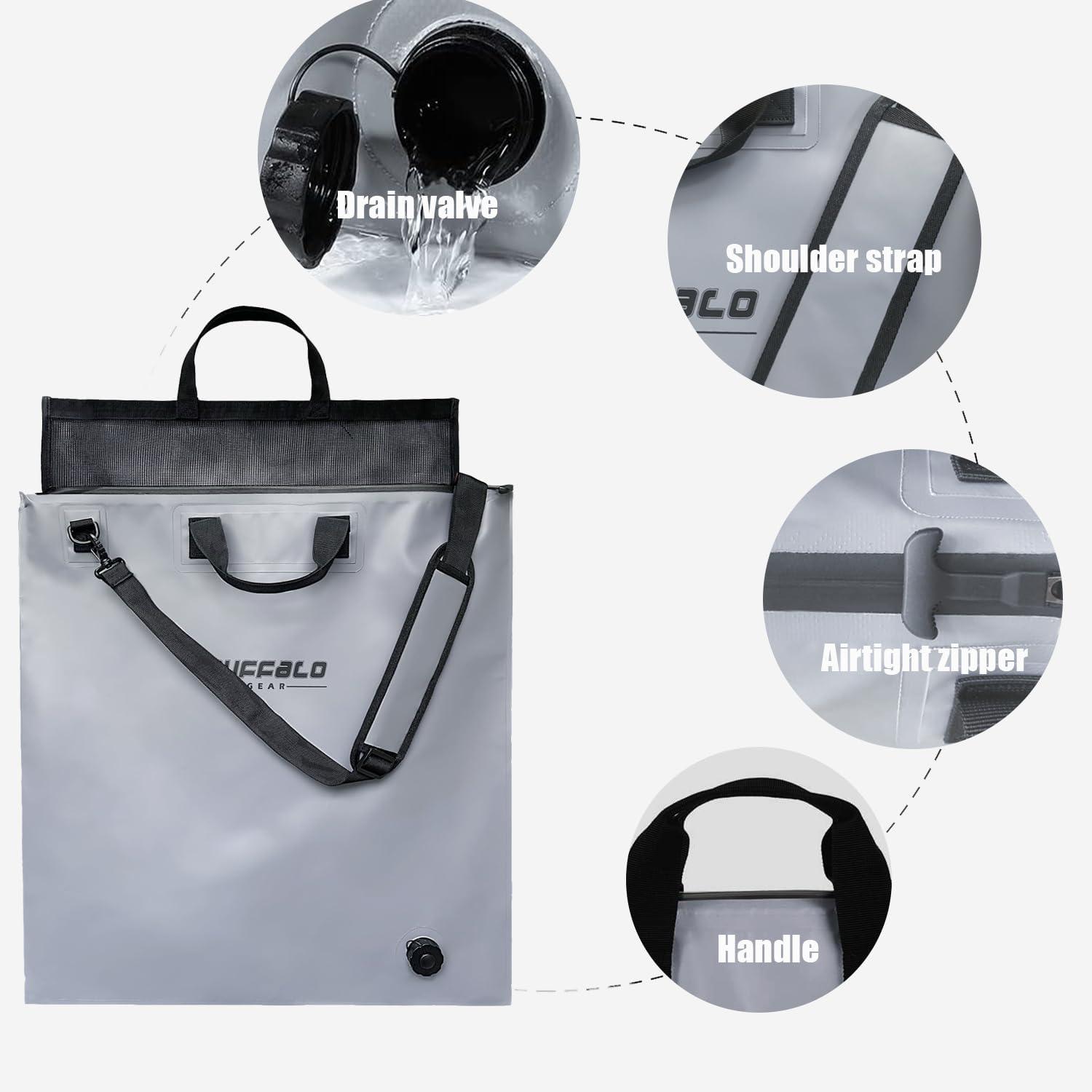 25'' Fish Tournament Weigh in Bag with Separate Mesh Insert - Buffalo Gear