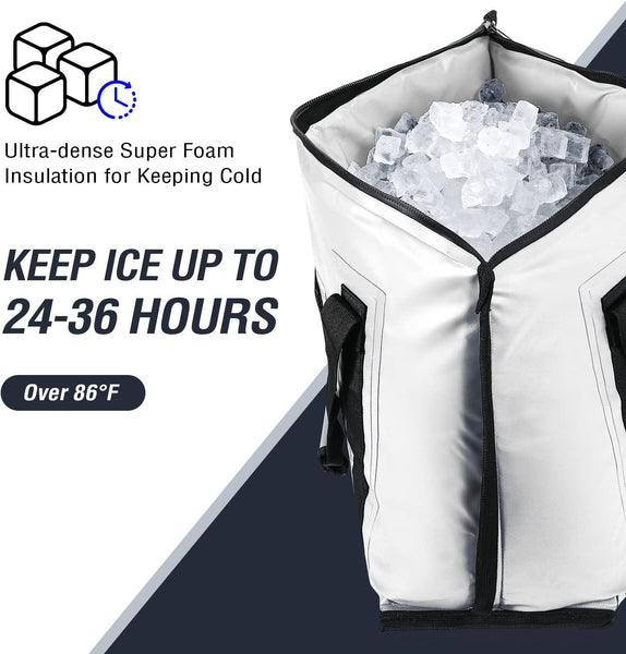 Reusable ice packs - a set of five packs  Buffalo gears.100% Leakproof &  Waterproof Fish Cooler Bag