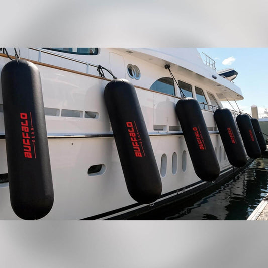 13" x 47.2" Inflatable Boat Fender with Electric Pump - Buffalo Gear  