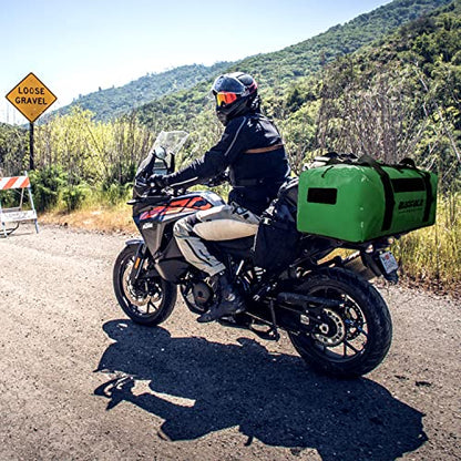 150L Waterproof Duffel Dry Bag Mounted on Motorcycle - Buffalo Gear