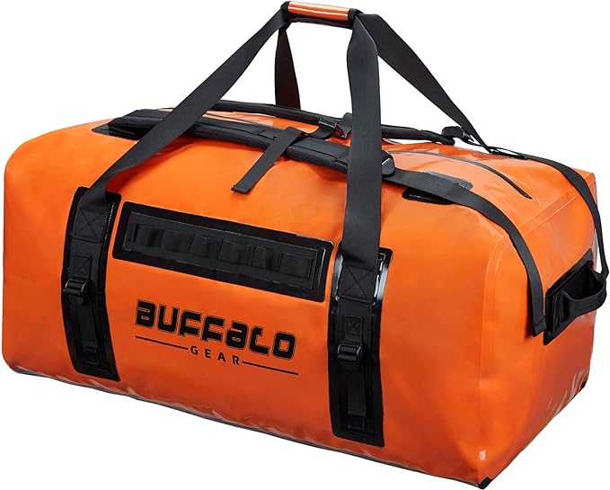 150L Waterproof Duffel Dry Bag With Waterproof Zipper - Buffalo Gear  