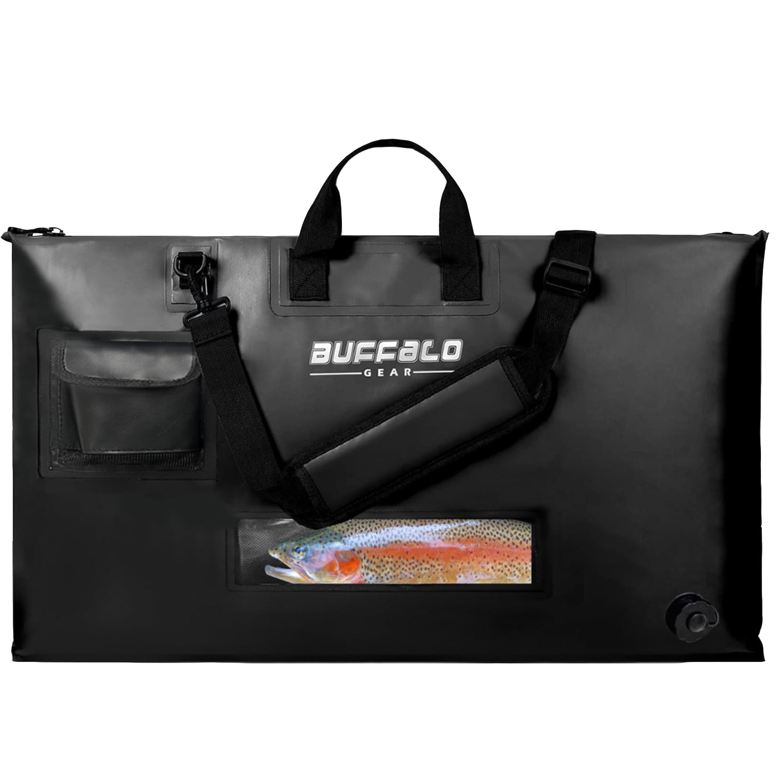 32'' Waterproof Fish Bag With Aerator Pocket for Live Bait - Buffalo Gear  