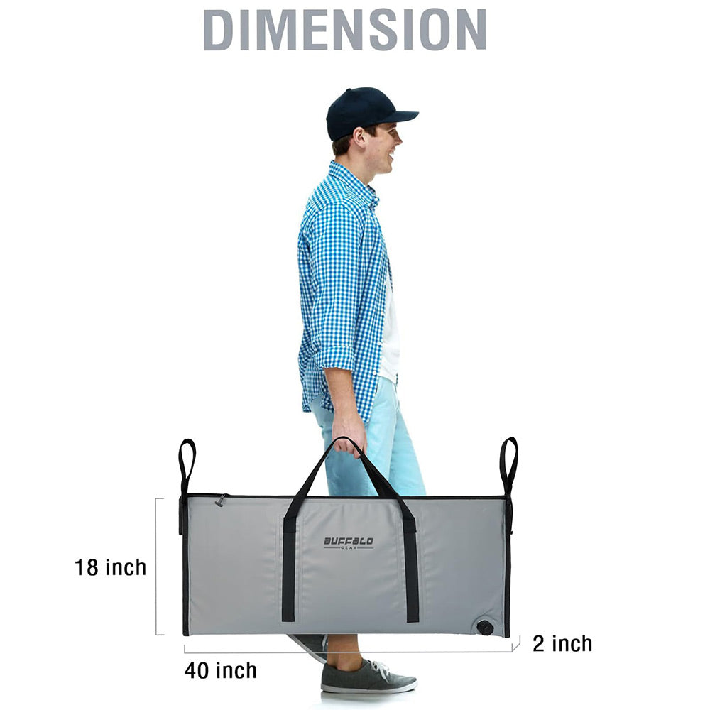 Buffalo Gear Fish Cooler Bag Dimension