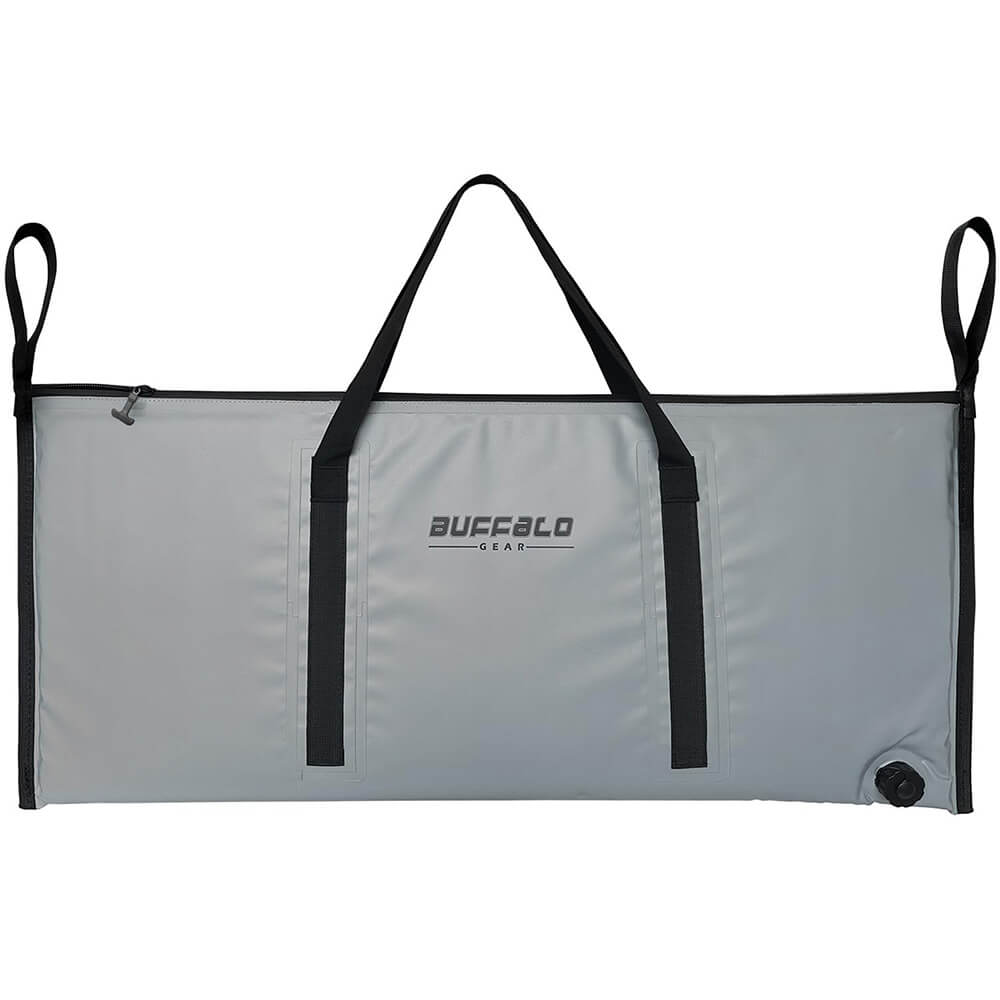 40x18'' Insulated Fish Cooler Bag Grey- Buffalo Gear  