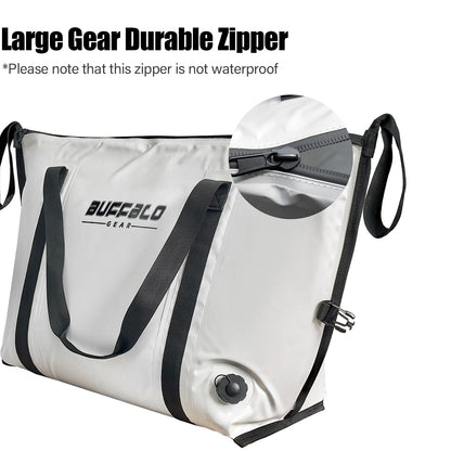 Buffalo Gear 45QT Insulated Fish Cooler Bag with Durable Zipper