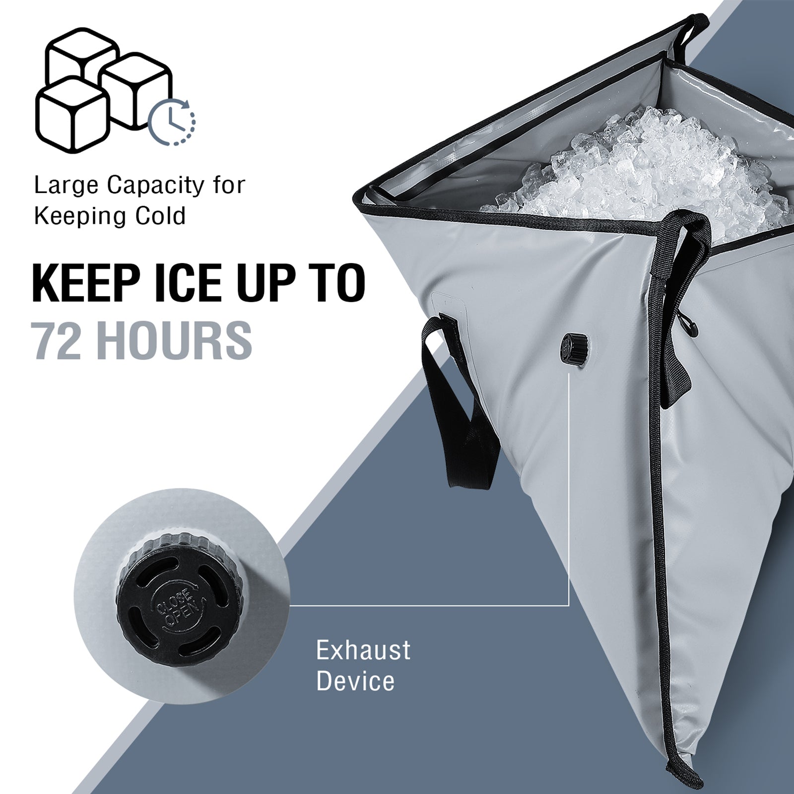 40x18'' Leakproof Fish Cooler Bag With Waterproof Zipper - Buffalo Gear  