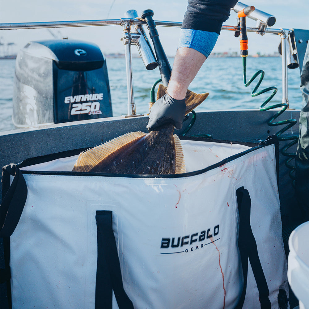 Buffalo Gear 58QT Insulated Fish Cooler Bag With Fish