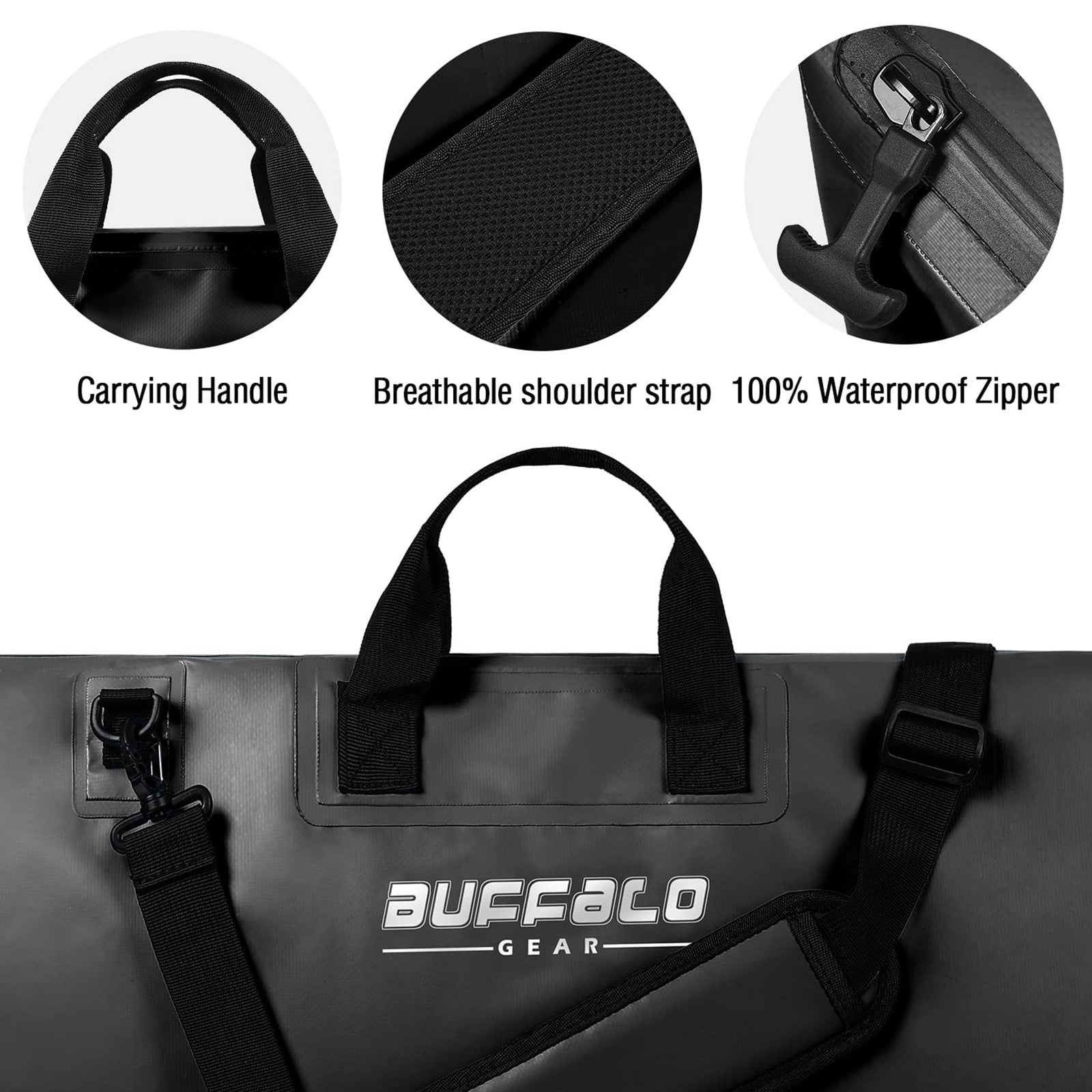 32×19.7'' Fish Tournament Weigh in Bag With Waterproof Zipper - Buffalo Gear  