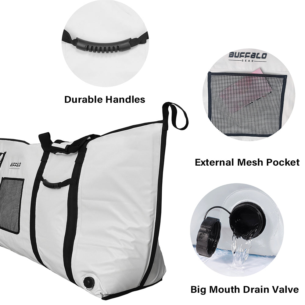 60x20'' Collapsible Fish Cooler Bag With YKK Zipper - Buffalo Gear  
