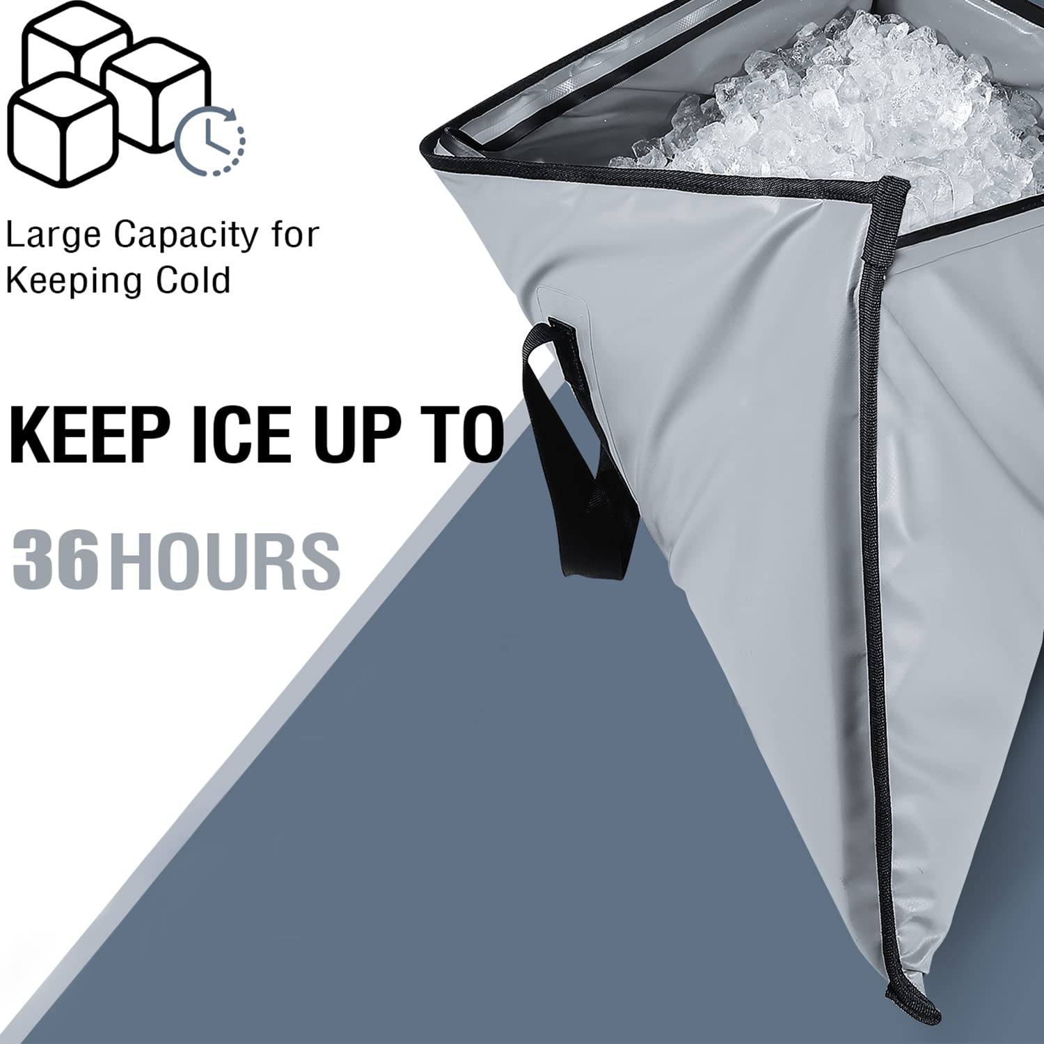 60x24'' Collapsible Insulated Fish Cooler Bag with YKK Zipper - Buffalo Gear  