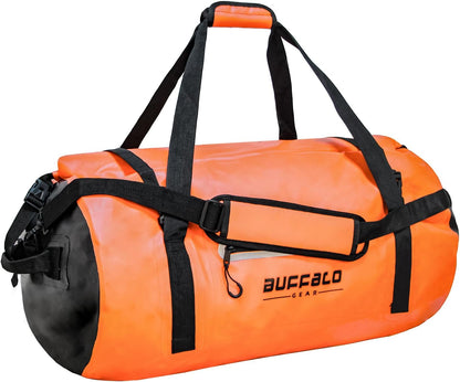 80L Roll Top Waterproof Duffel Dry Bag,Travel Duffel Bag For Outdoor - Buffalo Gear  