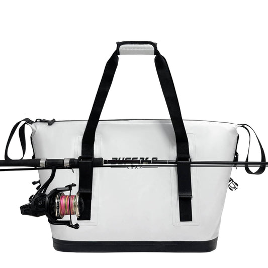 24QT Fish Cooler Bag With Fishing Rod Holder