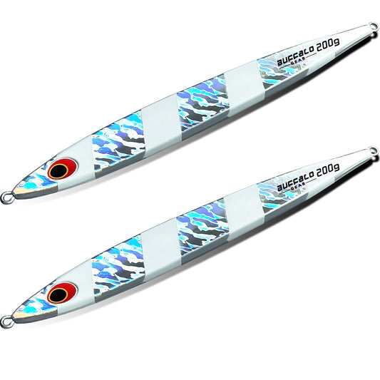 Saltwater Fishing Jigs, 7.1oz True Spin Jig - Buffalo Gear  