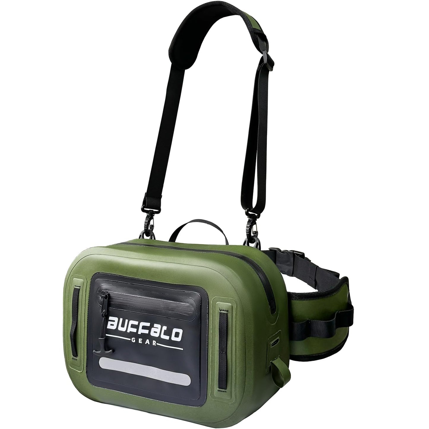 buffalo-gear-waterproof-fishing-fanny-pack-side-army-green