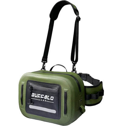 buffalo-gear-waterproof-fishing-fanny-pack-side-army-green