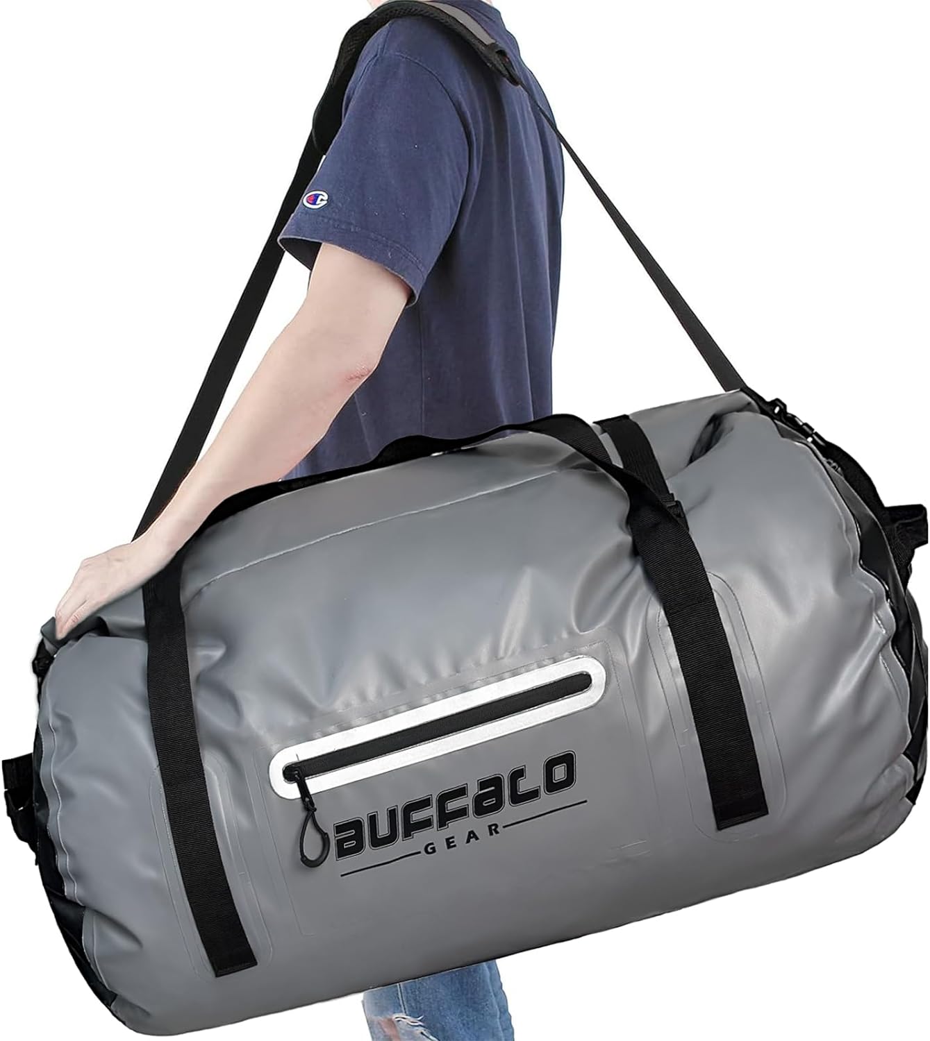 80L Roll Top Waterproof Duffel Dry Bag,Travel Duffel Bag For Outdoor - Buffalo Gear  