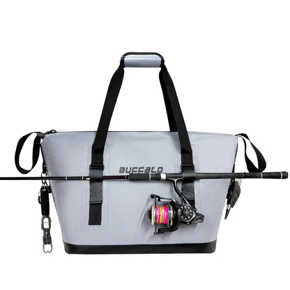 24QT Fish Cooler Bag With Fishing Rod Holder