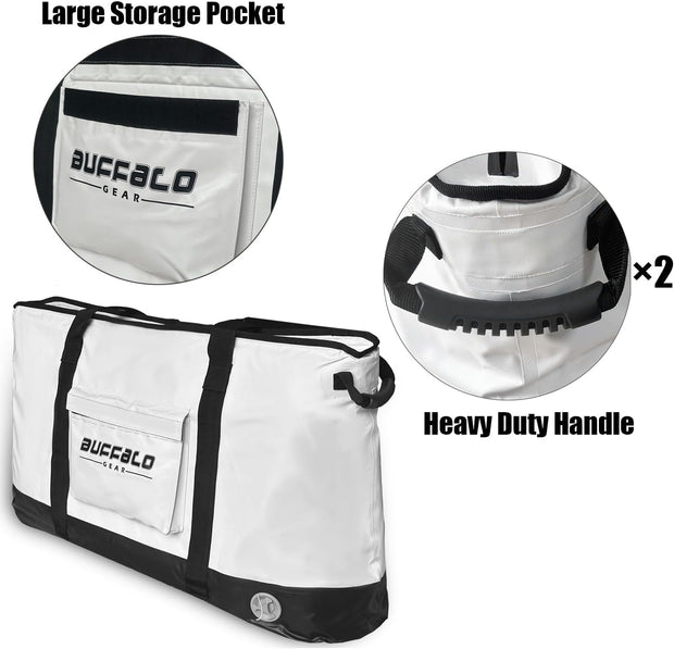 40x22x10'' Leak proof Fish Cooler Bag, 100L Large Capacity
