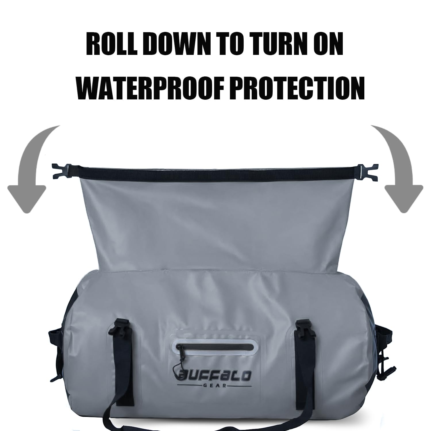 63QT Roll Top Waterproof Duffel Bag - Buffalo Gear  