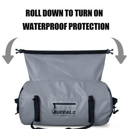 63QT Roll Top Waterproof Duffel Bag - Buffalo Gear  