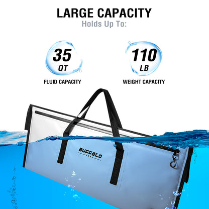 40x18'' Leakproof Fish Cooler Bag With Waterproof Zipper