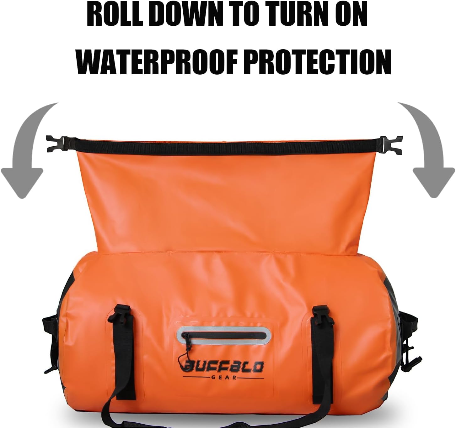 60L Roll Top Waterproof Duffel Dry Bag, Travel Duffel Bag For Outdoor - Buffalo Gear  