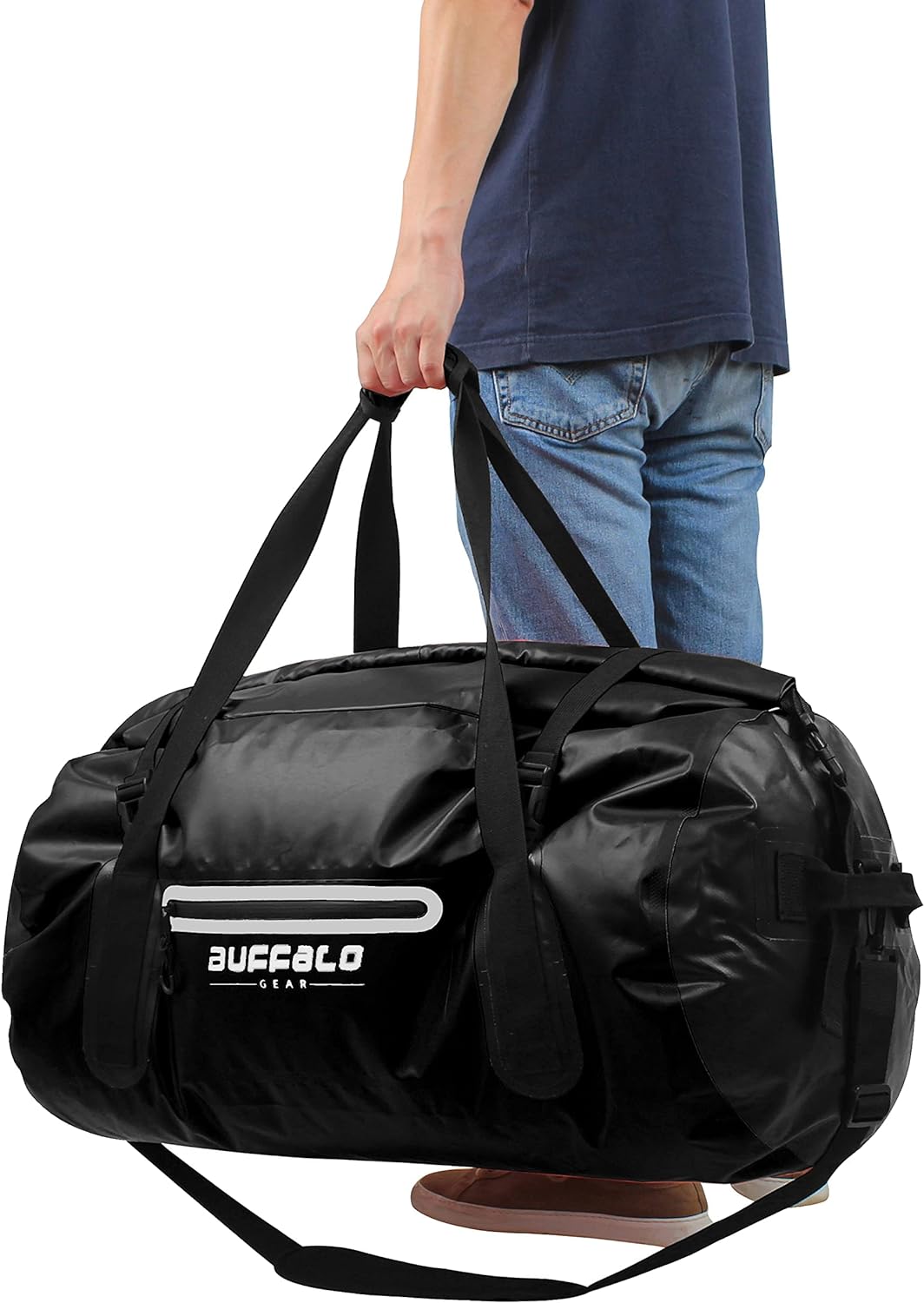80L Roll Top Waterproof Duffel Dry Bag,Travel Duffel Bag For Outdoor - Buffalo Gear  