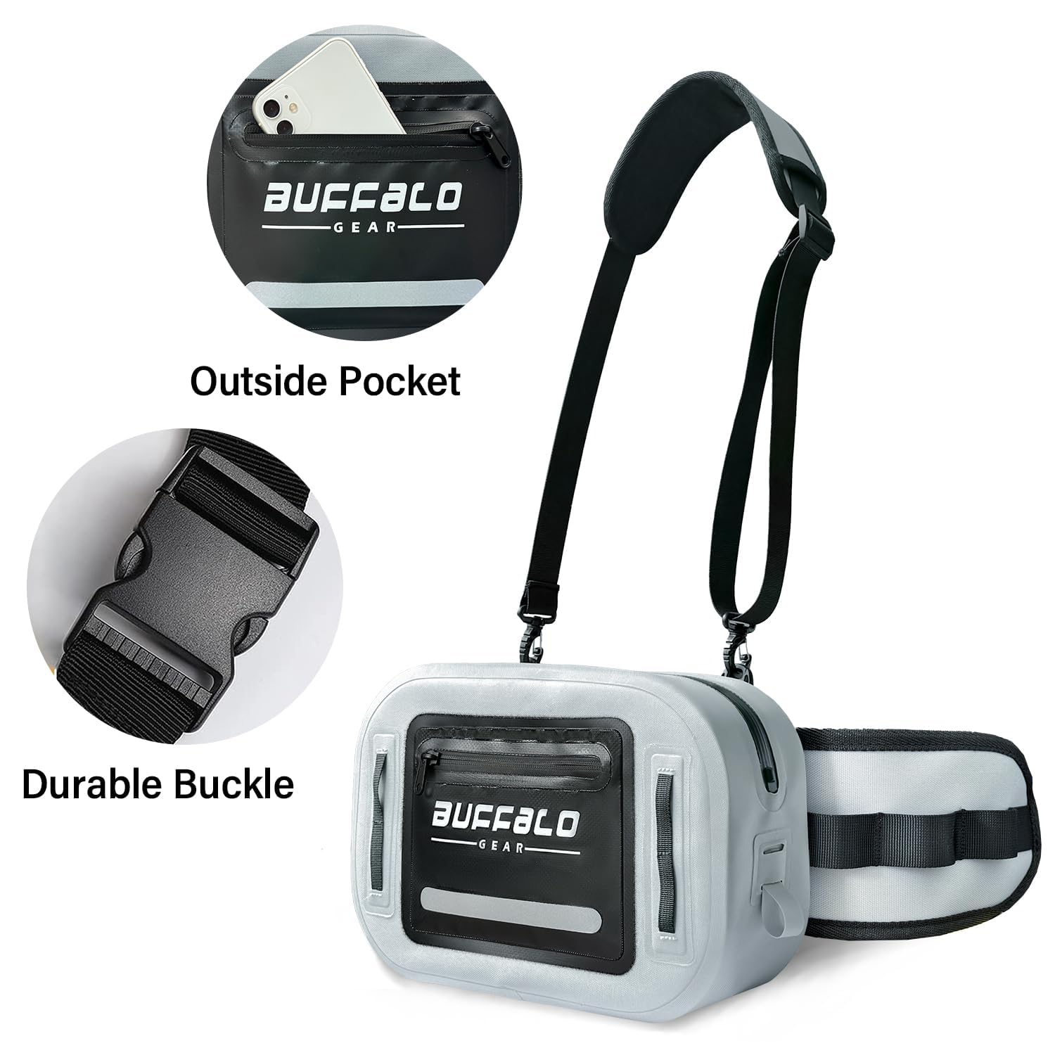 buffalo-gear-waterproof-fishing-fanny-pack-detail-gray