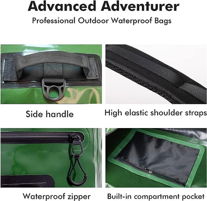 120L Waterproof Duffel Dry Bag With Waterproof Zipper - Buffalo Gear  