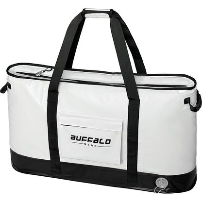 105qt Fish Cooler Bag with YKK Zipper, Flat Bottom - Buffalo Gear  