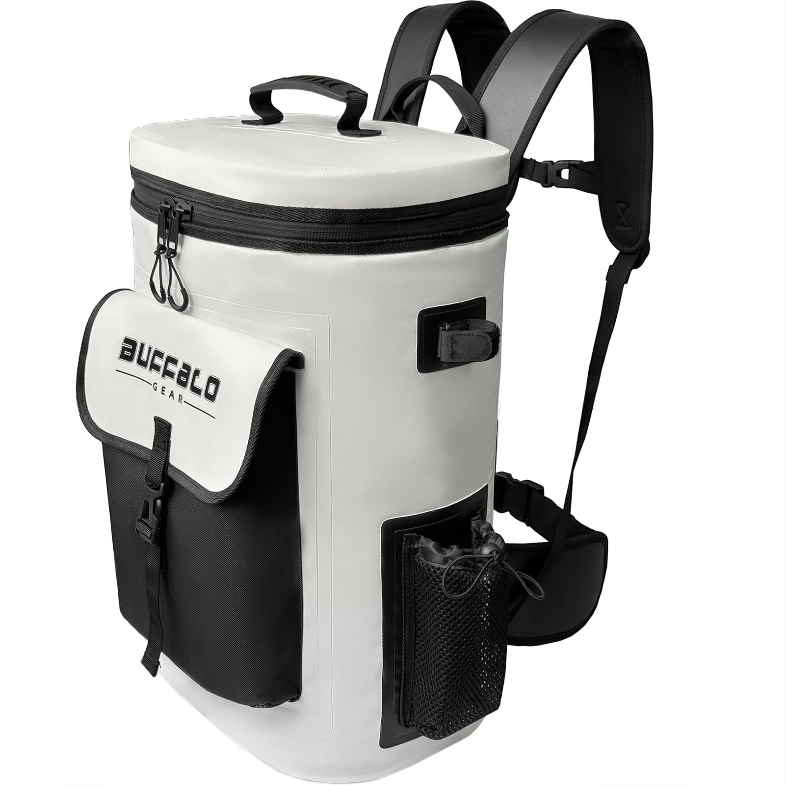buffalo-gear-insulated-fish-cooler-backpack-20l-side-white