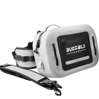 buffalo-gear-waterproof-fishing-fanny-pack-shoulder-strap-gray