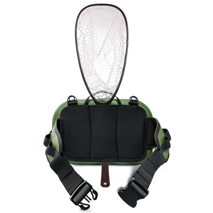 buffalo-gear-waterproof-fishing-fanny-pack-fish-net-army-green