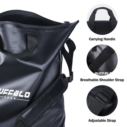 25'' Waterproof Fish Bag With Aerator Pocket for Live Bait