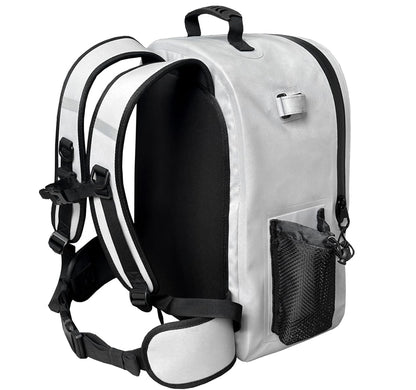 27QT Waterproof Fishing Backpack with Rod Holder