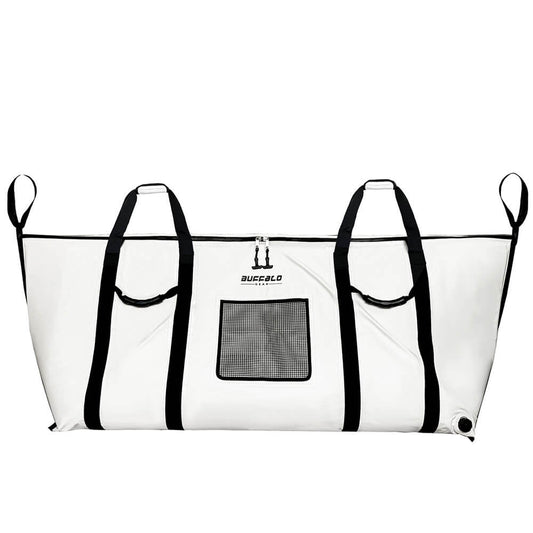 Buffalo Gear Leakproof fish cooler bag 70x28 inches for tuna or mahi, keeps fish fresh up to 48 hours with YKK zipper