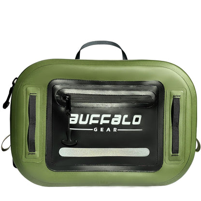 buffalo-gear-waterproof-fishing-fanny-pack-front-army-green