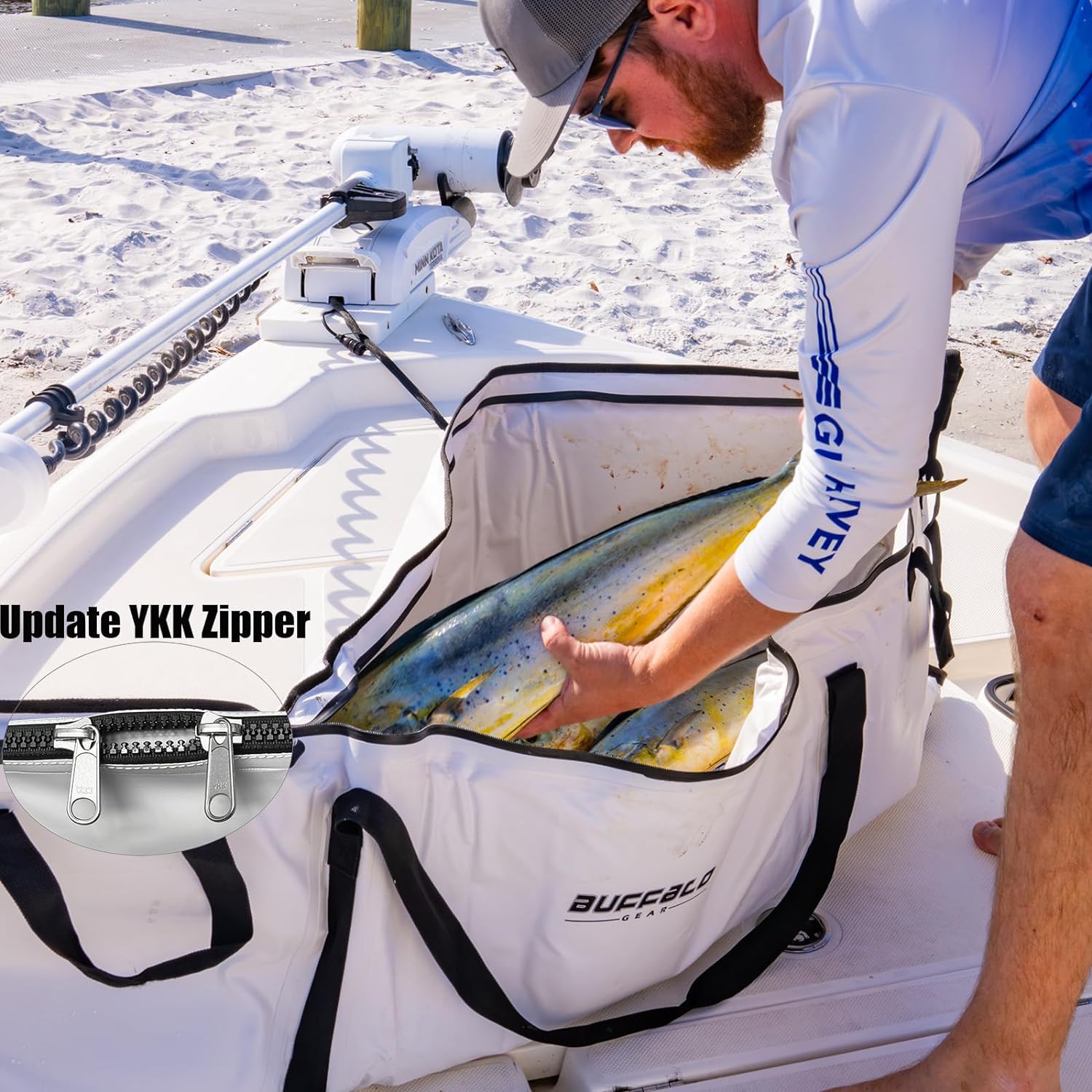 60x24'' Collapsible Insulated Fish Cooler Bag with YKK Zipper - Buffalo Gear  