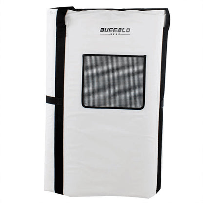 Buffalo Gear Fish Cooler Bag with sturdy black webbings and a mesh pocket