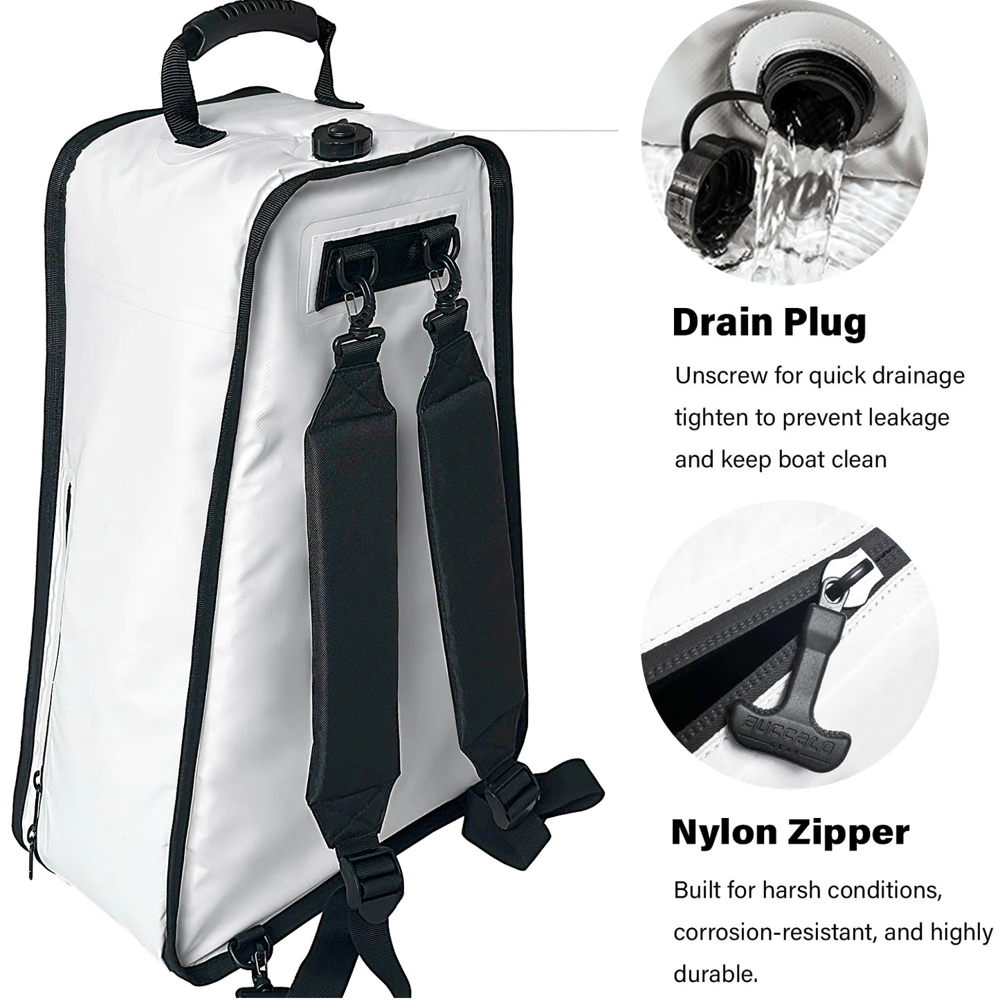 25'' Kayak Fish Cooler Bag with Shoulder Strap