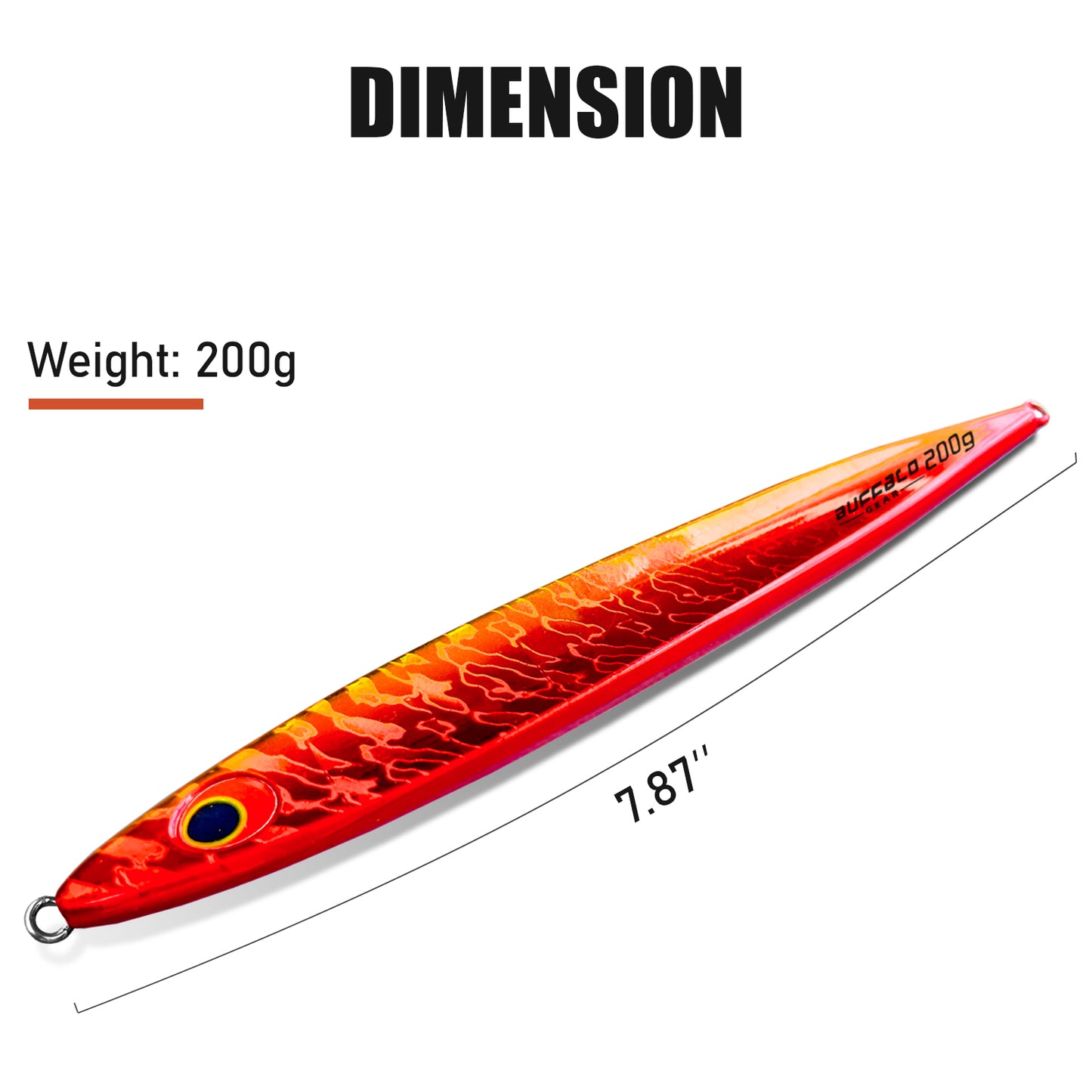 Saltwater Fishing Jigs, 7.1oz True Spin Jig - Buffalo Gear  
