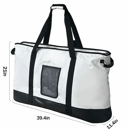 105qt Fish Cooler Bag with YKK Zipper, Flat Bottom - Buffalo Gear  